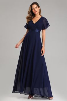 Prom Dresses V Neck, Navy Blue Prom, Blue Prom Dresses, Ombre Prom Dresses, Navy Blue Prom Dresses, Dresses V Neck, Formal Ball Gown, Professional Dress, Long Sleeve Prom