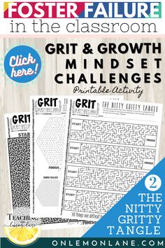 a poster with text that reads, the nifty gritty gratity challenge