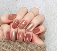 Tan Skin Nails, Office Nails, Cat Eye Nails Polish, Elegant Nail Art, Art Design Ideas, Fancy Nails Designs, Simple Gel Nails, Casual Nails, Pretty Gel Nails