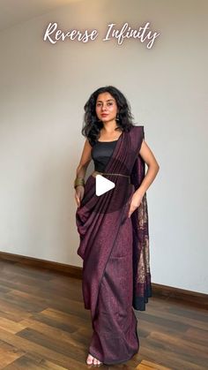 Georgette Saree Draping Styles, Silk Saree Draping Ideas, Satin Silk Saree Blouse Designs, Silk Saree Styling Ideas, Kanjivaram Sarees Blouses Design Back, Styling Silk Saree, Maroon Saree Jewellery Ideas, Silk Saree Drape Styles