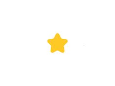 a yellow star on a white background with no image in the bottom right hand corner