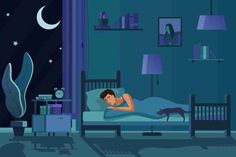 How to fall asleep with ADHD? Learn why sleep problems go hand-in-hand with ADHD and strategies for getting a good night’s sleep. Woman Sleeping In Bed, Woman Sleeping, Forks Over Knives, Stages Of Sleep, Sleep Habits, Healthy Sleep Habits, Sleep Medicine, Things To Do Alone, Sleep Schedule