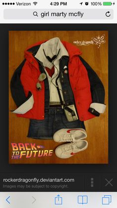 2016 sdcc Marty Mcfly Women Costume, Back To The Future Costume Women, Back To The Future Outfit Ideas, Back To The Future Outfits, Marty Mcfly Halloween Costume, Marty Mcfly Halloween, Marty Mcfly Costume, Fly Costume, Casual Halloween Outfits