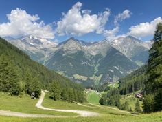 there is a dirt road going through the mountains