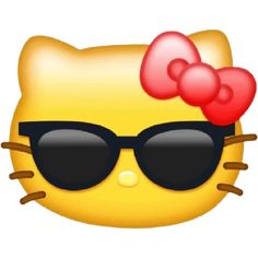 an image of a hello kitty wearing sunglasses