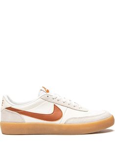 Shop Nike Killshot 2 low-top sneakers with Express Delivery - FARFETCH Trendy Shoes Men, Orange Leather Sneakers With Gum Sole, Nike Custom White Sneakers With Logo Patch, Nike White Sneakers With Logo Patch, Nike White Sneakers With Logo Patch On Tongue, White Nike Sneakers With Logo Patch On Tongue, White Nike Sneakers With Logo Patch At The Tongue, Nike Orange Sneakers With Contrast Sole, Nike Orange Skate Shoes With Gum Sole