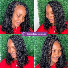 40 Stylishly Short Braids Hairstyles You'll Fall In Love With in 2024 - Coils and Glory Bob Marley Hairstyles Braids, Bob Marley Hairstyles, Marley Hairstyles, African Braids Hairstyles Pictures, Goddess Box Braids, Bob Braids Hairstyles