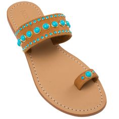 Mystique Sandals, Turquoise Shoes, Turquoise Sandals, Handmade Leather Sandals, Trendy Flats, Studded Shoes, Fashion Shoes Sandals, Leather Sandals Handmade, Trendy Sandals