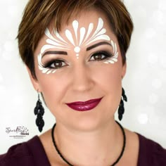 Glitter Face Paint, Fairy Face Paint, Adult Face Painting, Christmas Face Painting, White Face Paint, Glitter Bar