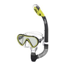 a scuba mask with goggles attached to it