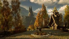 #visuals #village #aesthetics #fall #autumn #hogwartscastle Fantasy Mansion, Fall Autumn, Mansion, Favorite Character