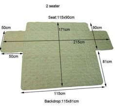 the size and width of a mattress with measurements for each bedding piece on it