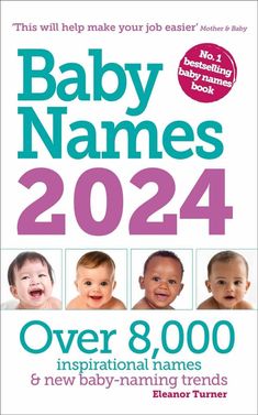 the baby names book is shown