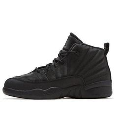 (PS) Air Jordan 12 Retro Winterized 'Triple Black' BQ6850-001 (SNKR) Streetwear Scratch-resistant Synthetic Jordan Shoes, Synthetic Scratch-resistant Jordan Shoes For Streetwear, Scratch-resistant Jordan Shoes For Streetwear, Scratch-resistant Jordan Lace-up Shoes For Streetwear, Scratch-resistant Lace-up Jordan Shoes For Streetwear, Jordan Retro 12, Air Jordan 12 Retro, Jordans 12, Jordan 12 Retro