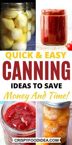 canning ideas to save money and time