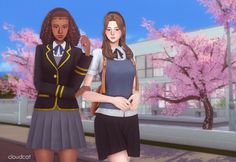 Copperdale Set 🌸 | Patreon School Uniforms Sims 4 Cc, Uniforms Sims 4 Cc, Sims4 School Uniform, The Sims 4 School Uniform, Uniform Sims 4 Cc, School Uniform Sims 4 Cc, Sims 4 Uniform Cc, Sims 4 School Uniform, Japan School Uniform