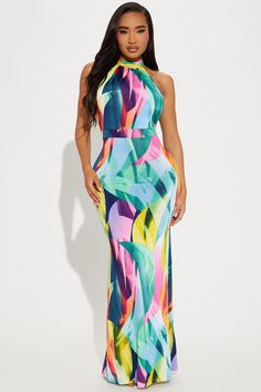 Available In Multi Color. Printed Maxi Dress Mock Neck Tie Halter Backless Stretch Disclaimer Print Placement May Vary 92% Polyester 8% Spandex Imported | Tiana Backless Maxi Dress size 2X by Fashion Nova Backless Maxi Dress, Backless Maxi Dresses, Printed Maxi, Matching Dresses, Large Size Dresses, Printed Maxi Dress, Colorful Fashion, Cute Dresses, Chic Outfits