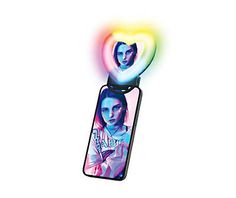 a cell phone case with an image of two people in the shape of a heart