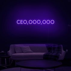 CEO' Neon Sign - Nuwave Neon Vision Board Pics, Neon Signs Quotes, Office Light, Vision Board Ideas, Vision Board Images, Neon Quotes, Neon Artwork, Vision Board Photos, Purple Neon