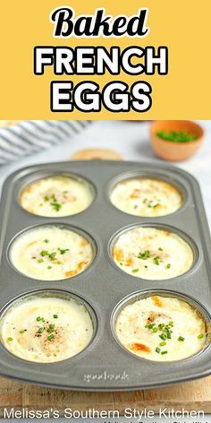 an image of baked french eggs in a muffin tin