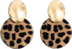 Wild 'n Cheetah  Earrings - Le Royale Collection. Inc Boutique Cheetah Print, Super Cute, Collage, Pins