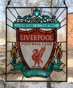 a stained glass sign for liverpool football club