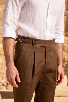 Brown Pants, Formal Business, 1960s Fashion, Simple Shirts, Vintage Pants, Parma