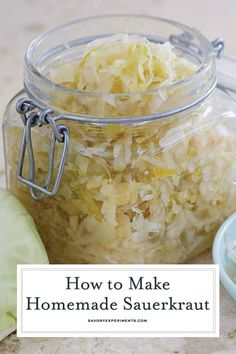 how to make homemade sauerkraut in a jar