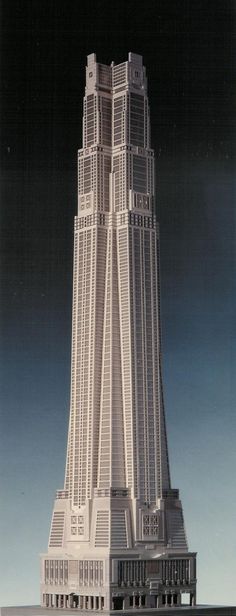 an architectural model of the world's tallest building