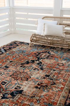 Textile Inspiration, Elegant Interior Design, Area Rug Living Room, Rug Shop, Flipping Houses, Orange Area Rug, Vintage Persian Rug, Styl Boho, Persian Rugs