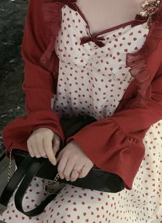 Strawberry Outfit, Oc Character, Cinnamon Girl, Americana Fashion, Feminine Aesthetic, Pinterest Girls, Wardrobe Style, Red Aesthetic, Red Shirt