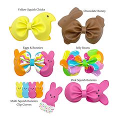 various types of hair bows for girls