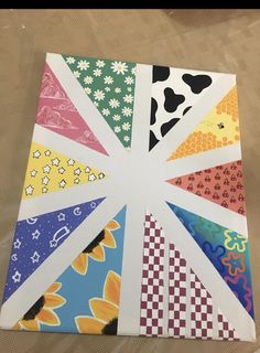 a piece of paper with different designs on it