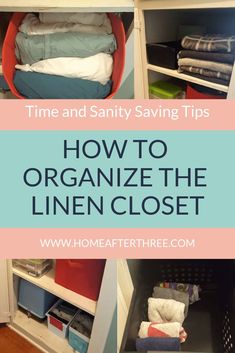 how to organize the linen closet