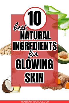 natural ingredients for homemade face masks, avocado, honey, coconut oil, ginger, aloe vera for glowing skin How To Glowing Skin Naturally, How To Make My Skin Glow Natural, Glowing Skin At Home, Naturally Glowing Skin, Dry Brushing Skin, Skincare For Oily Skin, Bad Acne, Homemade Scrub, Clear Glowing Skin