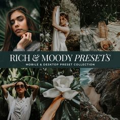 Rich And Moody Lightroom Presets By Lou And Marks Presets Mobile And Desktop For Instagram And Photographers Travel Selfies, Moody Lightroom Presets, Moody Presets, Photography Styles, Photography Product, Jewelry Travel, Flat Lays, Edit Your Photos, Pet Photography