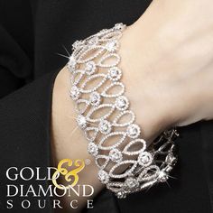 false Glamorous Diamond Bracelet With Accents For Formal Events, Glamorous Formal Diamond Bracelet With Accents, Glamorous Formal Jewelry With Intricate Design, Elegant Diamond White Bracelet For Wedding, Elegant Diamond White Bracelets For Wedding, Elegant Diamond Bracelet For Wedding, Elegant Diamond White Wedding Bracelet, Elegant Wedding Diamond Bracelet, Elegant Diamond White Diamond Bracelet For Wedding