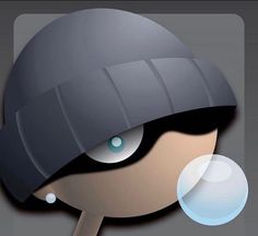 an image of a person wearing a helmet blowing bubbles