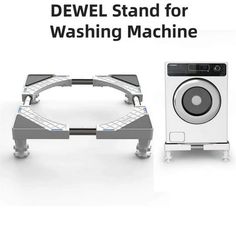 an image of a machine with the words dew stand for washing machine