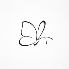 a black and white drawing of a butterfly on a white background with the word love written below it