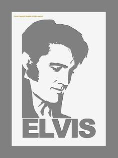 an elvis poster with the name elvis on it