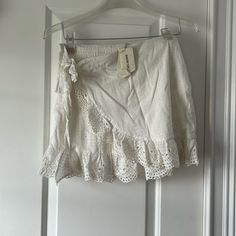 Adorable Skirt Bough At A Boutique In France. Never Been Worn Still Had Tags Summer Wrap Skirt For Day Out, Casual Wrap Skirt For Summer, Casual Wrap Skirt For Spring, Spring Wrap Bottoms With Lined Skirt, Spring Wrap Flowy Skirt Bottoms, Spring Wrap Skirt With Flowy Fit, Spring Wrap Lined Skirt, Spring Wrap Flowy Skirt, Spring Wrap Bottoms For Day Out