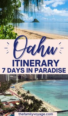 Are you heading to Hawaii? Oahu is the must have family travel destination. If your travels bring you to Oahu, we've put together an amazing Oahu travel itinerary. We'll show you all the best things to do on Oahu as a family and how to put it all together, whether you're visiting Oahu for 3 days, 7 days or longer. This Hawaii itinerary takes you to Honolulu, Waikiki, North Shore and more! Oahu Travel Itinerary, Honolulu Itinerary, Waimea Oahu, Oahu Things To Do, Oahu Itinerary, Things To Do On Oahu, Hawaii Trip Planning, Hawaii Vacation Tips, Sister Trip