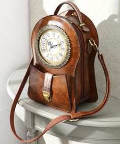 Steampunk Backpack, Steampunk Bag, Steampunk Clock, Crochet Backpack, Childrens Backpacks, Backpack Women, Vintage Clock, Designer Backpacks, Bagpack