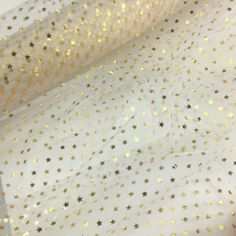 tiny-gold-silver-star-double-sided-organza-fabric-per-metre-140cm-wide Organza Fabric