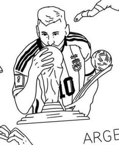 an image of soccer players coloring pages