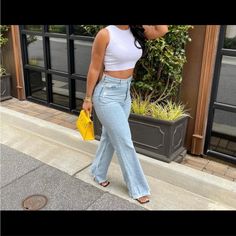 New With Tags! Too Small For My Hips, Long In Length Which Is Great For Heels Split Jeans, High Waist Jeggings, Long Jeans, Zara White, Medium Wash Jeans, Straight Fit Jeans, Straight Leg Denim, Slim Straight Jeans, Zara Jeans