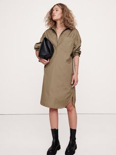 Oversized Poplin Midi Shirtdress | Banana Republic Swim Coverup, Shell Buttons, Shirtdress, Oversized Shirt, Cocktail Dress Party, Cotton Poplin, Women's Dresses, Elegant Dresses, T Shirt Dress