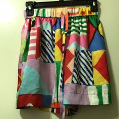 Beautifully Unique Contemporary Shorts. Short Are Soft, Lightweight, And In Great Condition. Waist: 12 Inches (Stretches To 18) Length: 16 Inches Inseam: 4.5 Inches Pink Yellow, Size 2, Womens Shorts, Yellow, Pink, Women Shopping, Beauty, Color