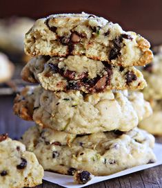 several cookies stacked on top of each other